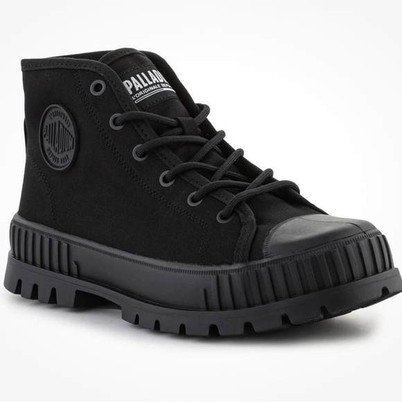 Palladium Shoes - Palladium Pallashock Mid OG Black Unisex M7/W 8.5